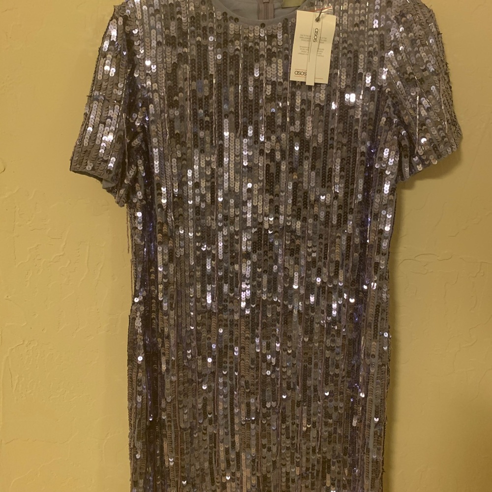 Asos design mini shift sequin dress - Picture 3 of 6
